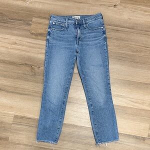 Madewell Light Blue Cropped Jeans